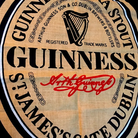 Classic Fingal 100% linen, made in Ireland, Guinness banner for your bar wall. - Picture 2 of 2